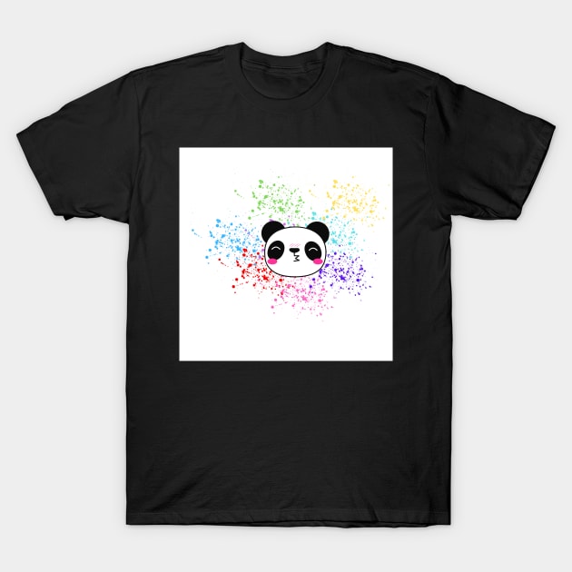 Kiss Panda Bear T-Shirt by PedaDesign